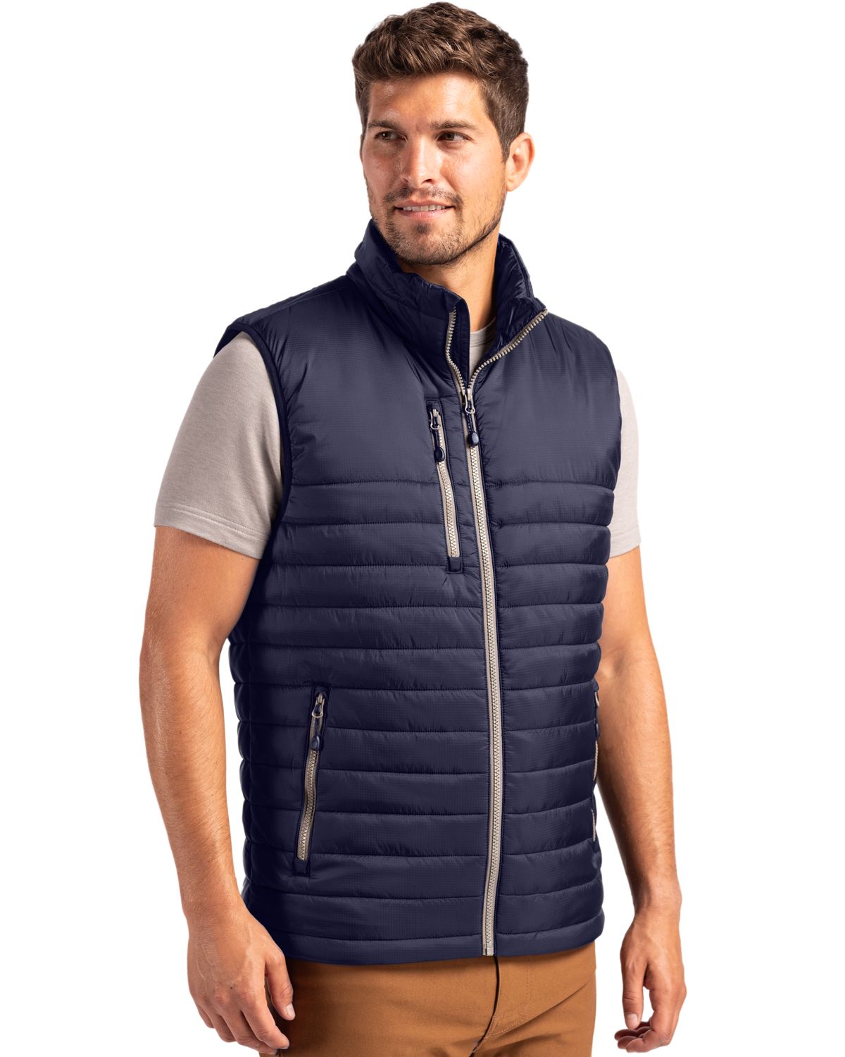 Clique Men's Valhalla Recycled Insulated Puffer Full Zip Vest-4