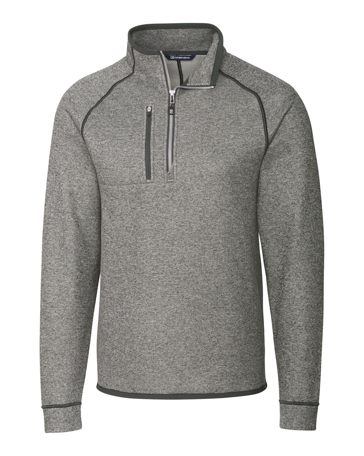 Cutter & Buck Men's Mainsail Sweater-Knit Half Zip Jacket-1
