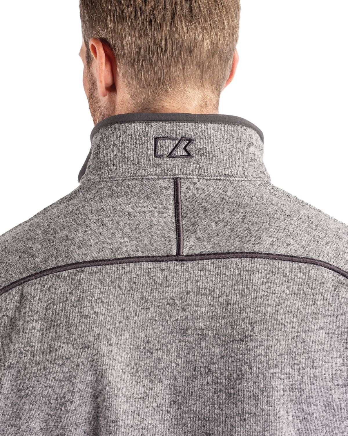 Cutter & Buck Men's Mainsail Sweater-Knit Half Zip Jacket-6