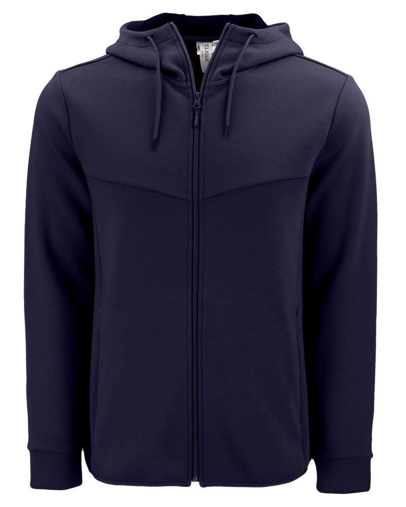 Clique Men's Haven Recycled Full Zip Hooded Sweatshirt-2