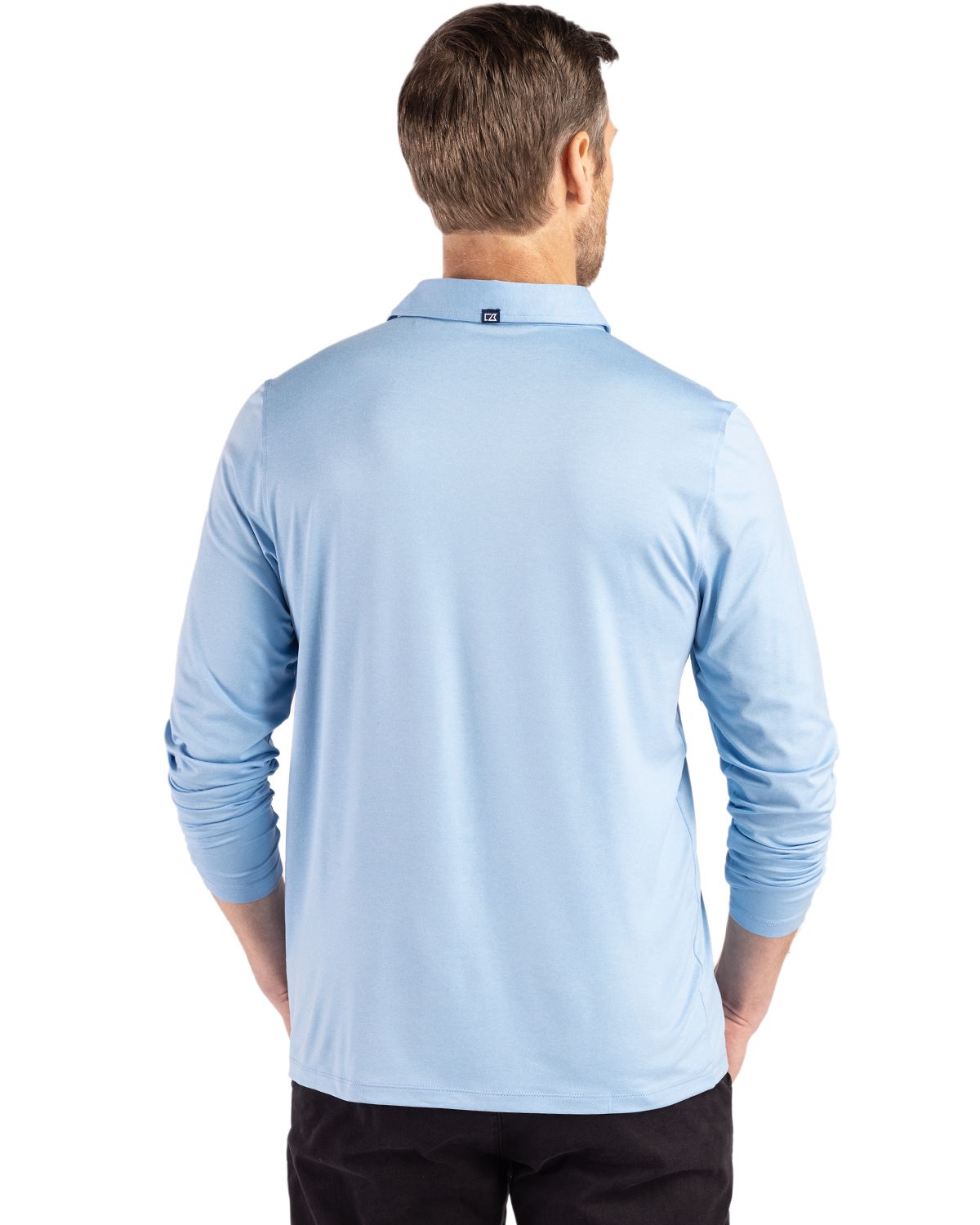 Cutter & Buck Men's Coastline Recycled Double Peached Long Sleeve Polo-1
