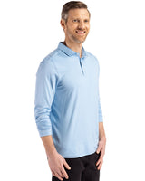 Cutter & Buck Men's Coastline Recycled Double Peached Long Sleeve Polo-3