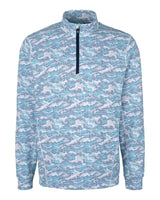 Cutter & Buck Men's Traverse Camo Quarter Zip Pullover-7
