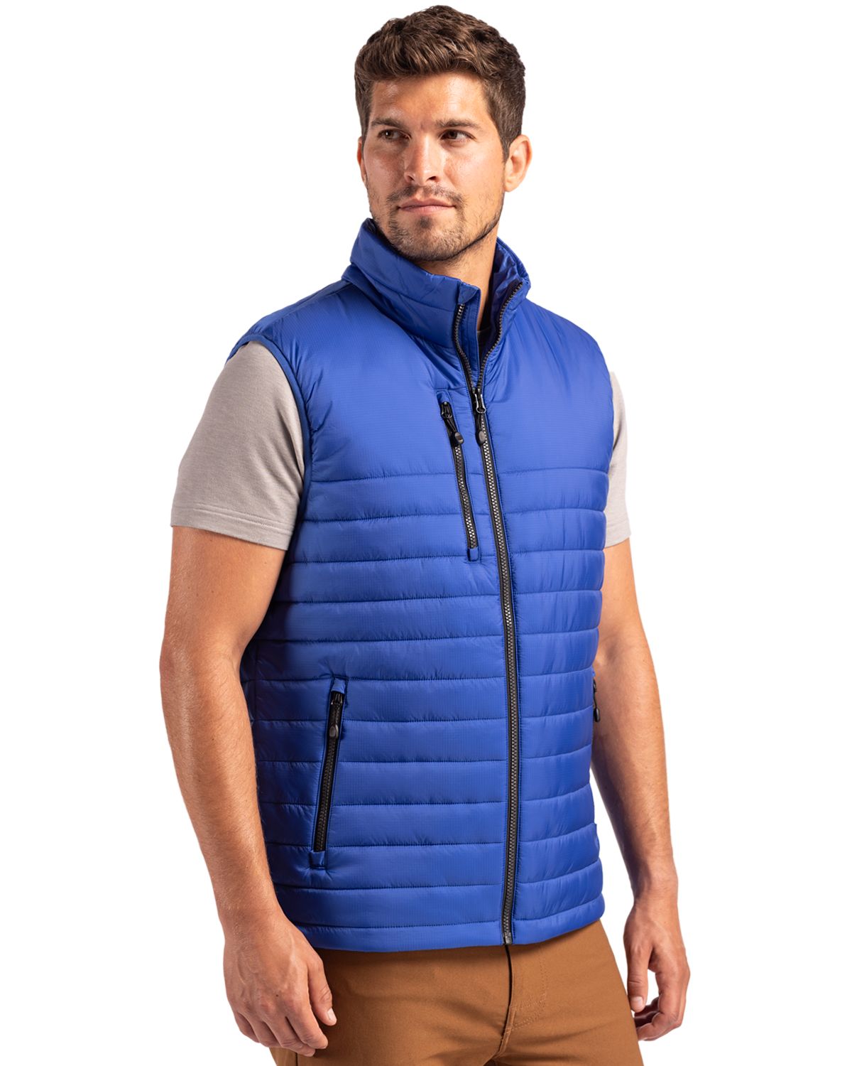 Clique Men's Valhalla Recycled Insulated Puffer Full Zip Vest-4