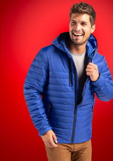 Clique Men's Valhalla Recycled Insulated Puffer Full Zip Hooded Jacket-1