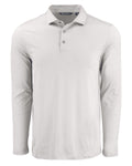 Cutter & Buck Men's Coastline Recycled Double Peached Long Sleeve Polo-1