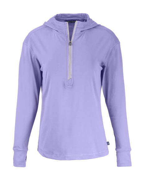 Cutter & Buck Women's Daybreak Recycled Half Zip Hooded Pullover-1