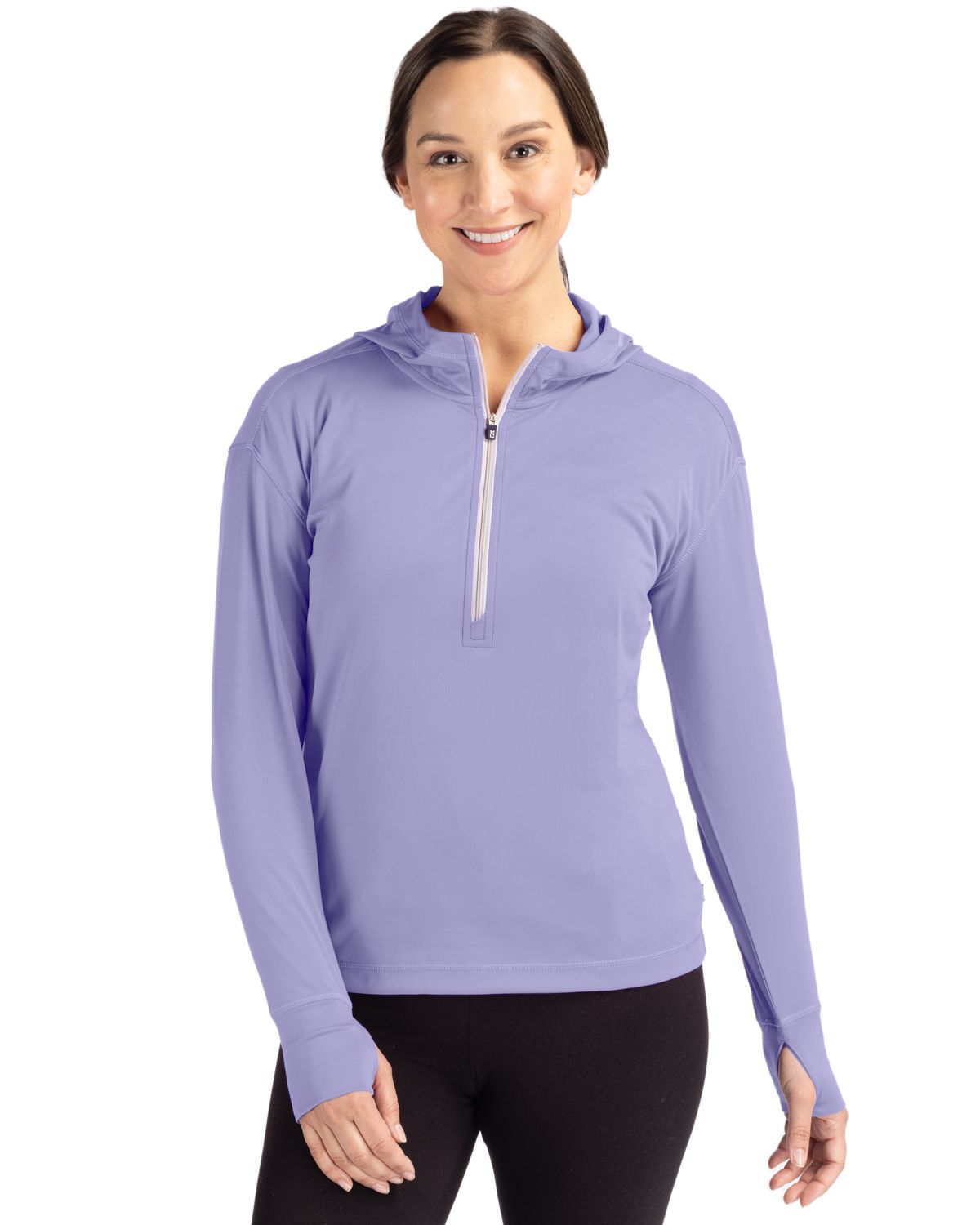 Cutter & Buck Women's Daybreak Recycled Half Zip Hooded Pullover-4