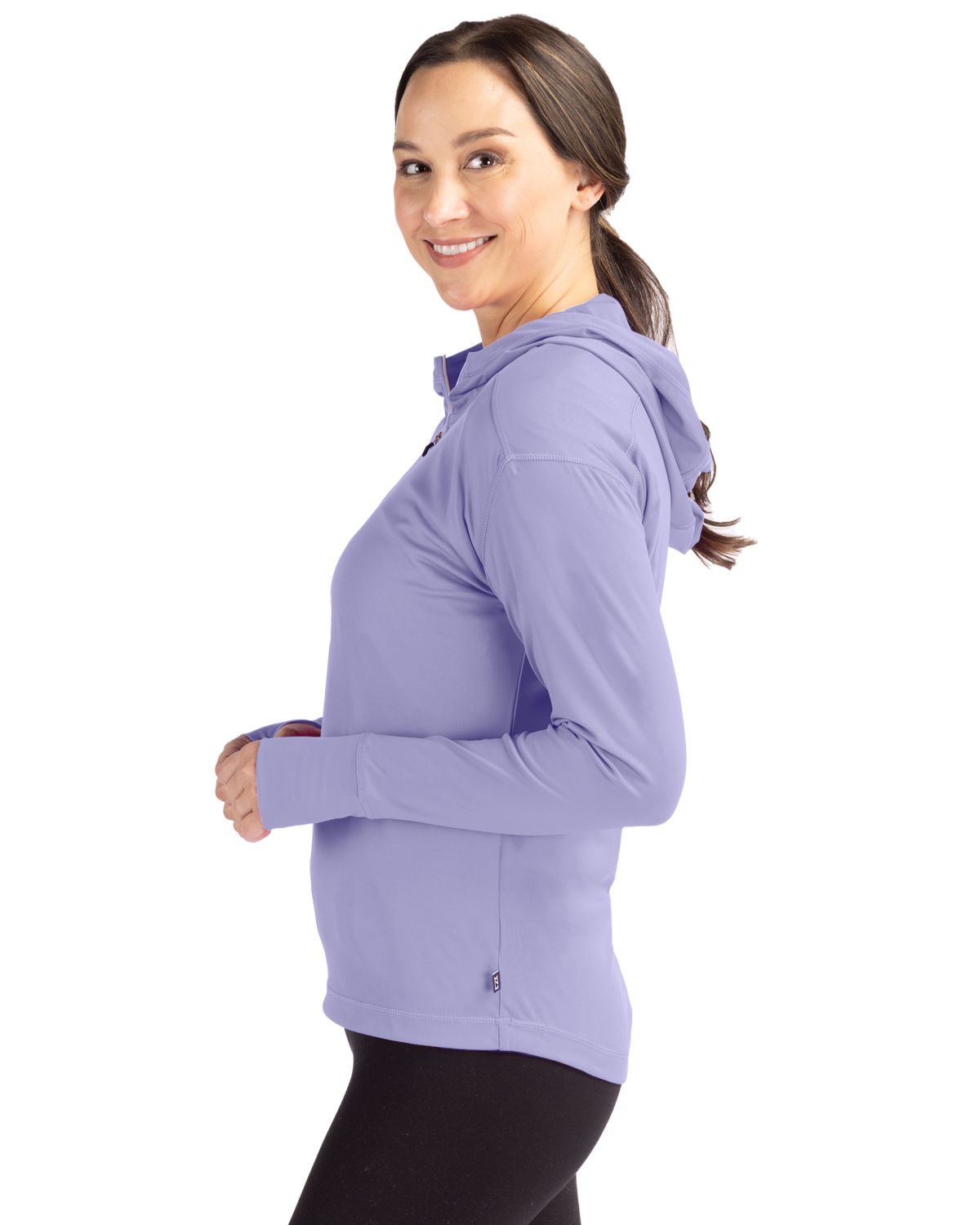 Cutter & Buck Women's Daybreak Recycled Half Zip Hooded Pullover-6