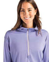 Cutter & Buck Women's Daybreak Recycled Half Zip Hooded Pullover-7