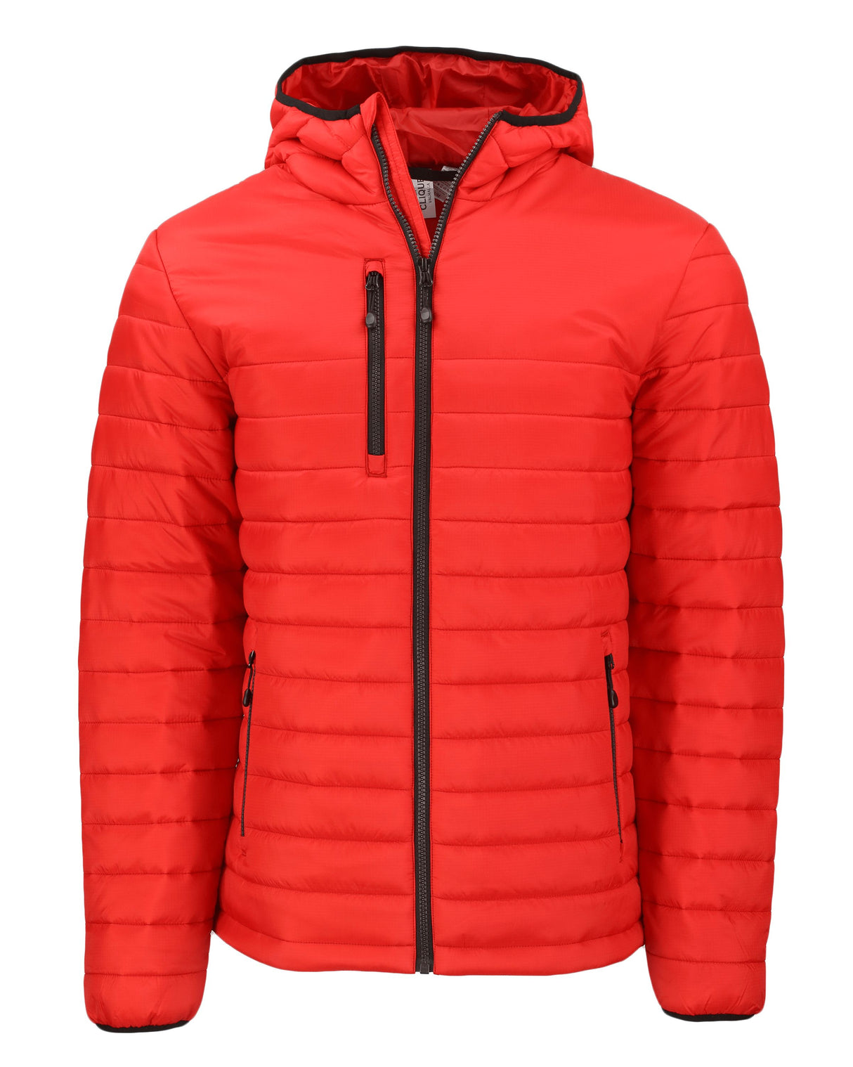 Clique Men's Valhalla Recycled Insulated Puffer Full Zip Hooded Jacket-1