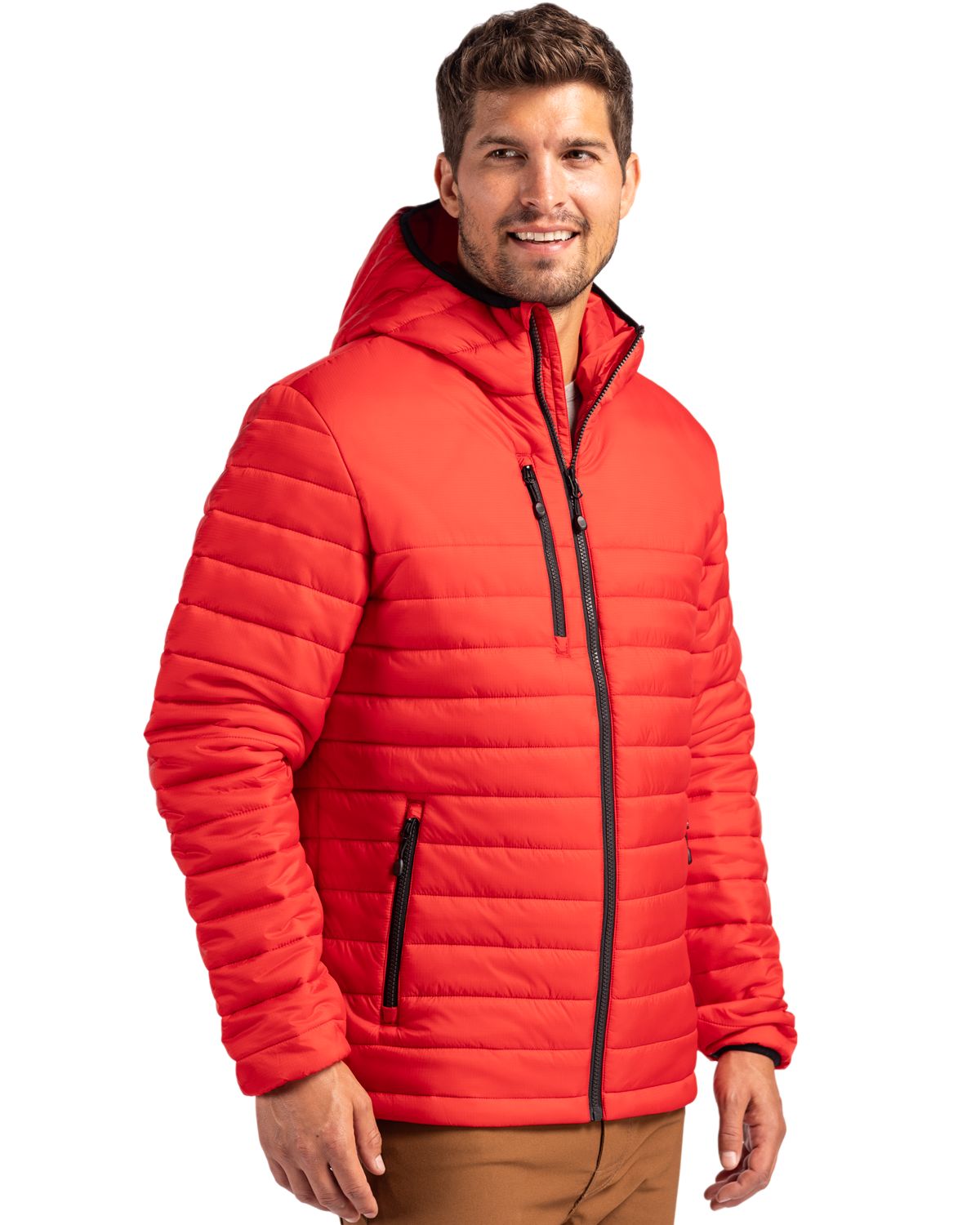 Clique Men's Valhalla Recycled Insulated Puffer Full Zip Hooded Jacket-8