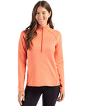 Cutter & Buck Women's Peshastin Recycled GridFleece Half Zip Pullover-1