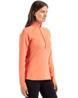 Cutter & Buck Women's Peshastin Recycled GridFleece Half Zip Pullover-7