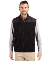 Cutter & Buck Men's Cascade Epic Comfort Recycled Sherpa Fleece Full Zip Vest-3