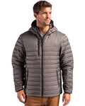 Clique Men's Valhalla Recycled Insulated Puffer Full Zip Hooded Jacket-1