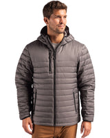 Clique Men's Valhalla Recycled Insulated Puffer Full Zip Hooded Jacket-1