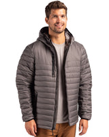 Clique Men's Valhalla Recycled Insulated Puffer Full Zip Hooded Jacket-2
