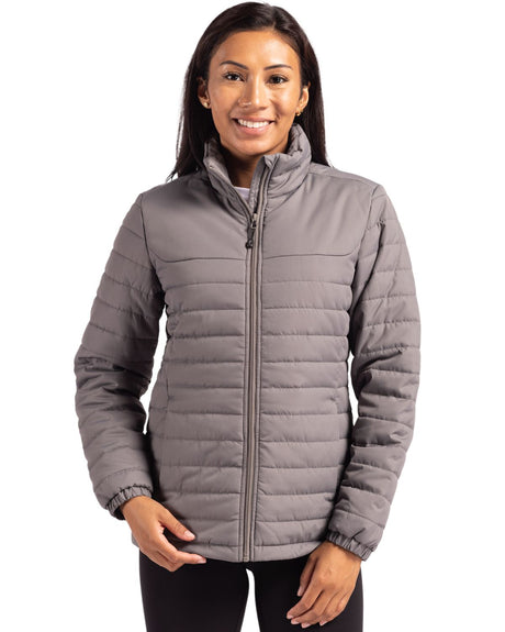 Clique Women's Elevation Recycled Insulated Puffer Full Zip Jacket-4