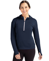 Cutter & Buck Women's Daybreak Recycled Half Zip Hooded Pullover-6