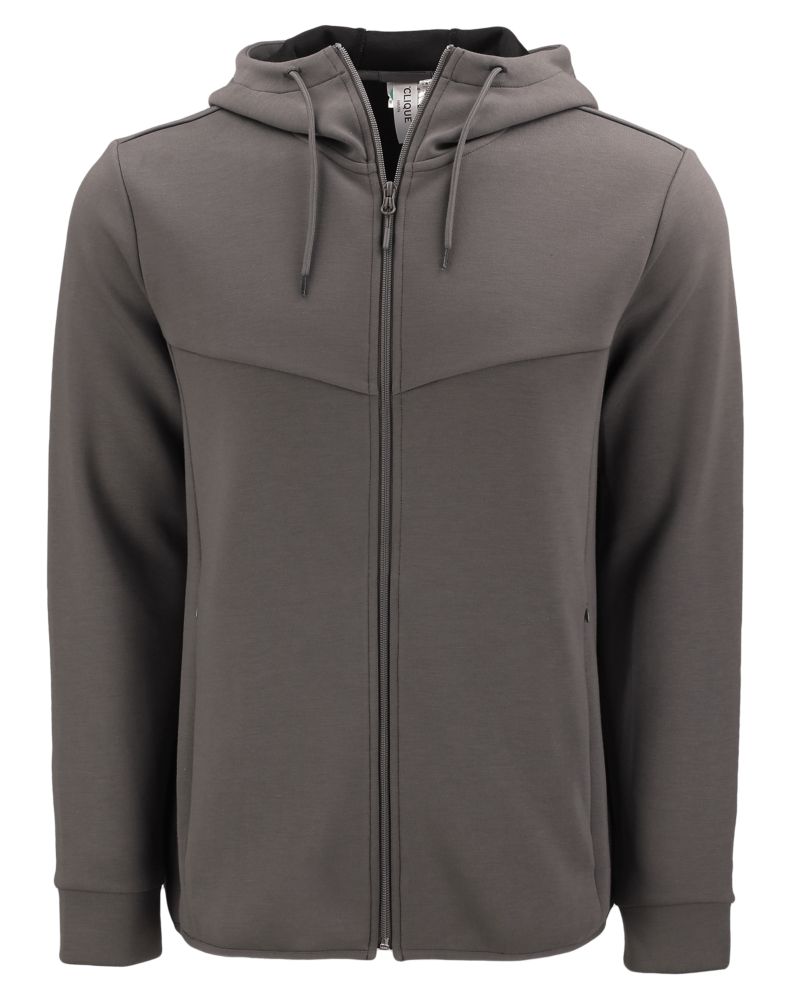 Clique Men's Haven Recycled Full Zip Hooded Sweatshirt-2