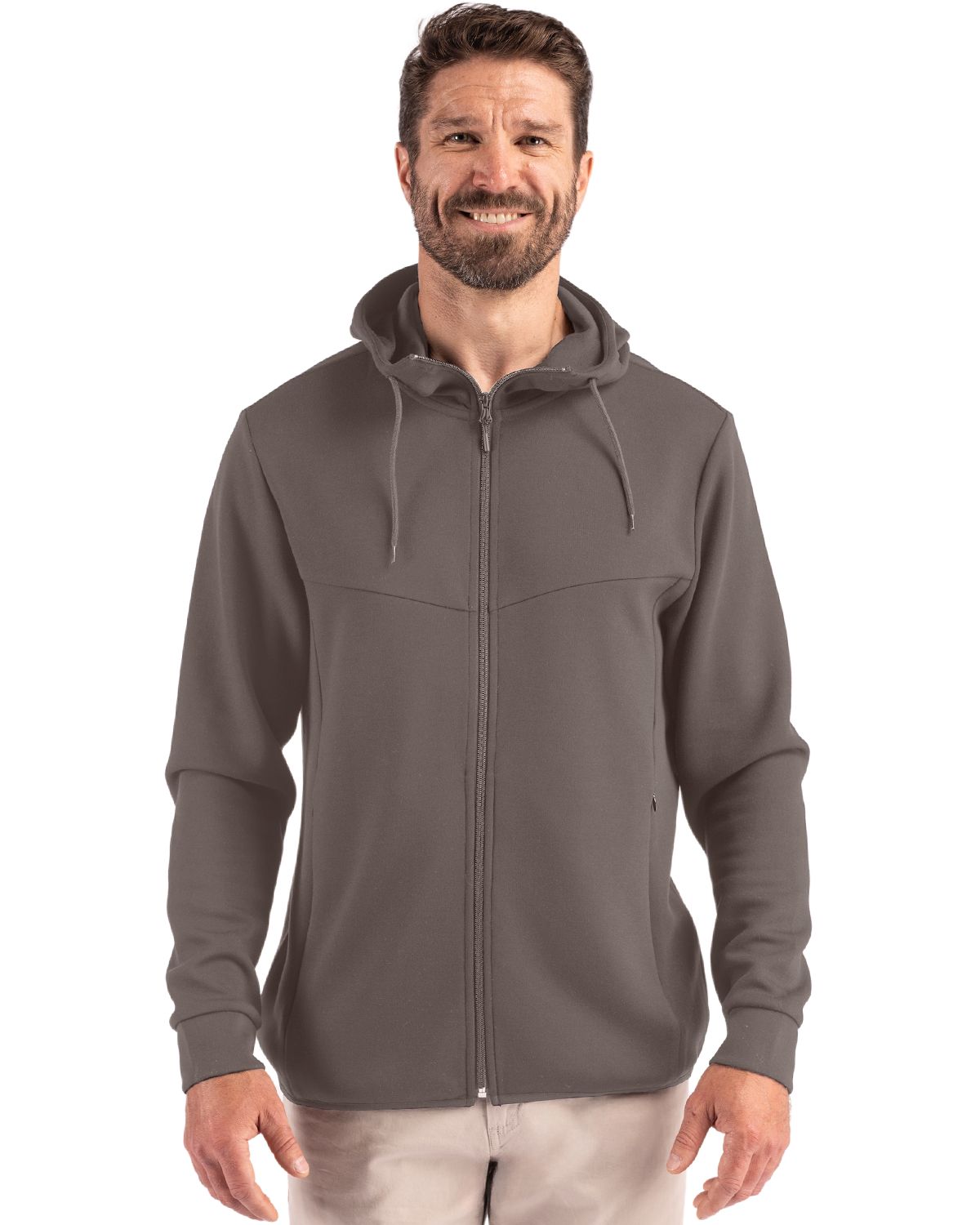 Clique Men's Haven Recycled Full Zip Hooded Sweatshirt-4