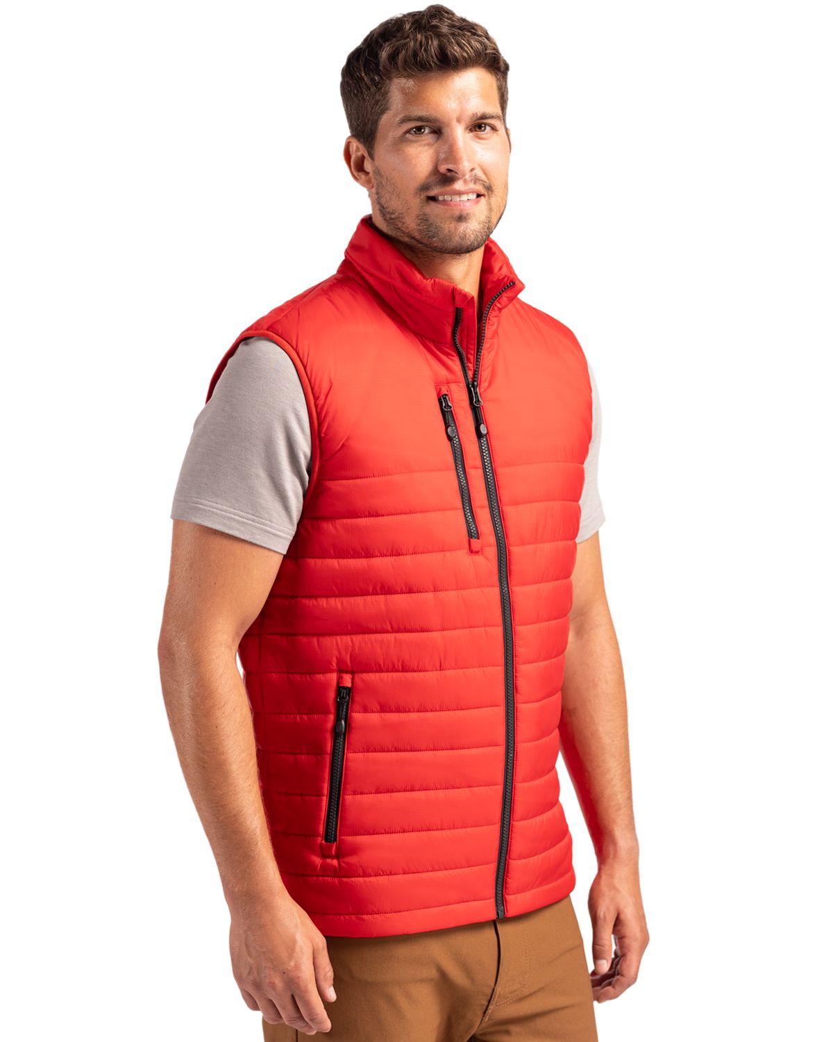 Clique Men's Valhalla Recycled Insulated Puffer Full Zip Vest-7