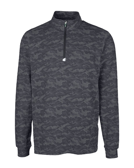 Cutter & Buck Men's Traverse Camo Quarter Zip Pullover-1