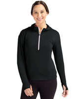 Cutter & Buck Women's Daybreak Recycled Half Zip Hooded Pullover-5