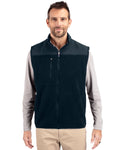 Cutter & Buck Men's Cascade Epic Comfort Recycled Sherpa Fleece Full Zip Vest-1