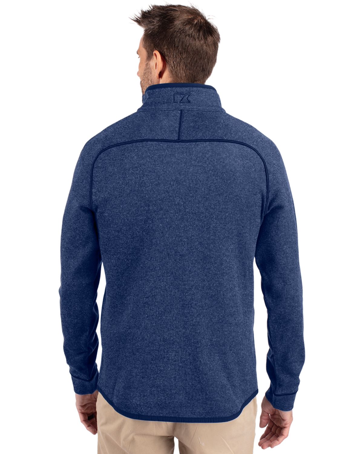 Cutter & Buck Men's Mainsail Sweater-Knit Half Zip Jacket-2