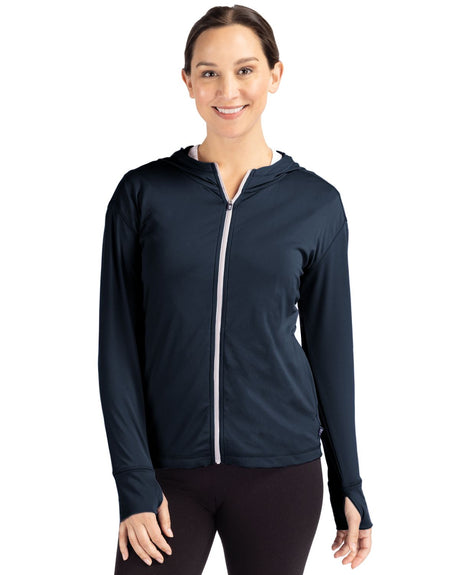 Cutter & Buck Women's Daybreak Recycled Hooded Full Zip-1