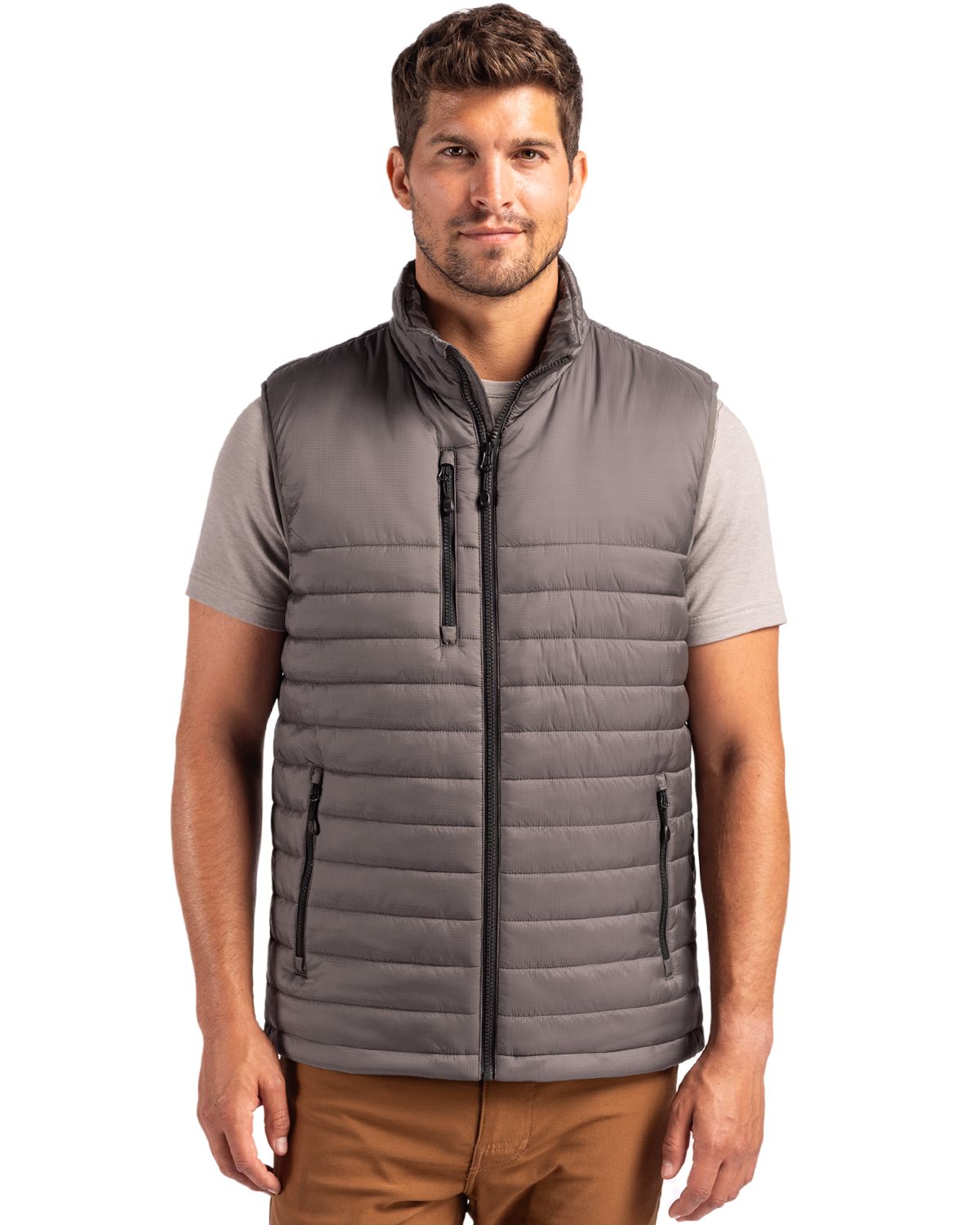 Clique Men's Valhalla Recycled Insulated Puffer Full Zip Vest-3