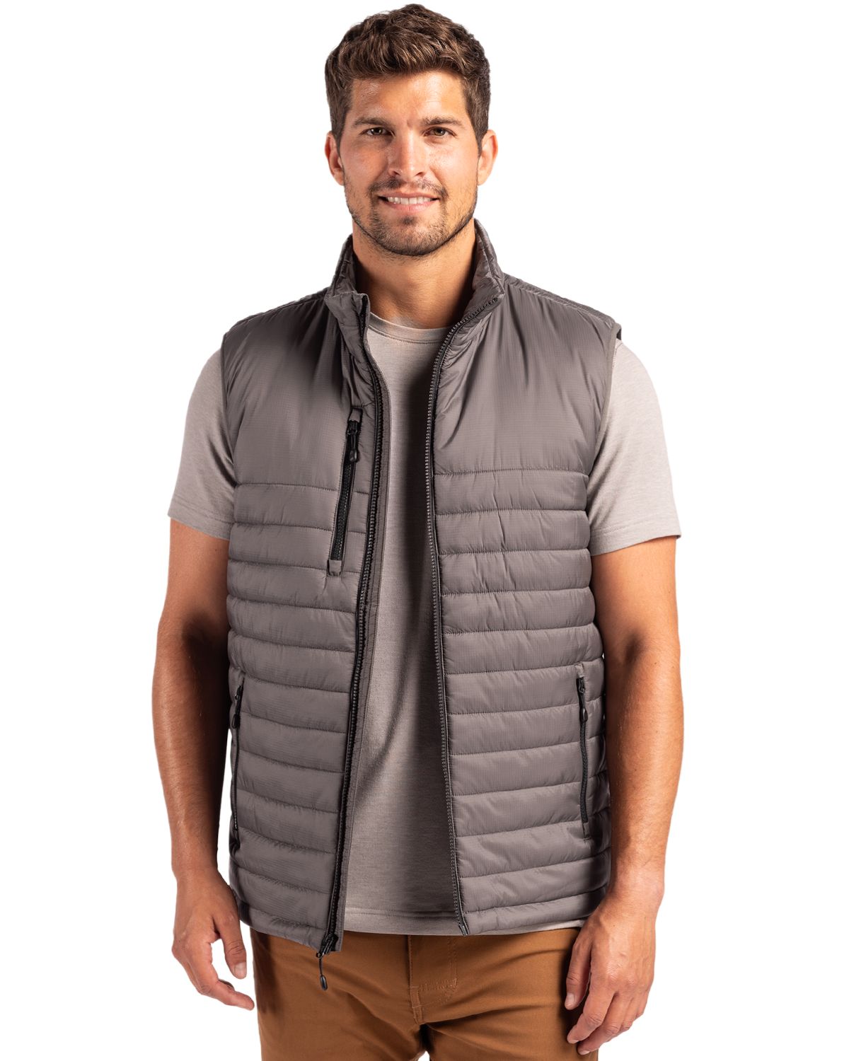 Clique Men's Valhalla Recycled Insulated Puffer Full Zip Vest-4