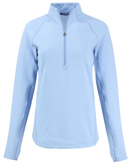 Cutter & Buck Women's Peshastin Recycled GridFleece Half Zip Pullover-1