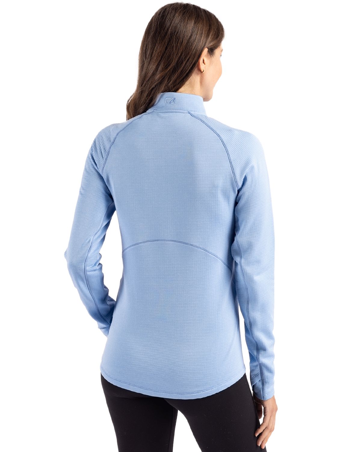 Cutter & Buck Women's Peshastin Recycled GridFleece Half Zip Pullover-5