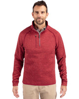Cutter & Buck Men's Mainsail Sweater-Knit Half Zip Jacket-4