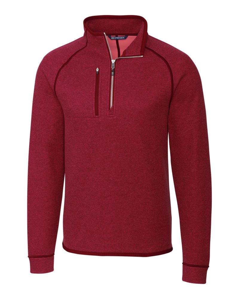 Cutter & Buck Men's Mainsail Sweater-Knit Half Zip Jacket-6