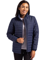 Clique Women's Elevation Recycled Insulated Puffer Full Zip Jacket-2