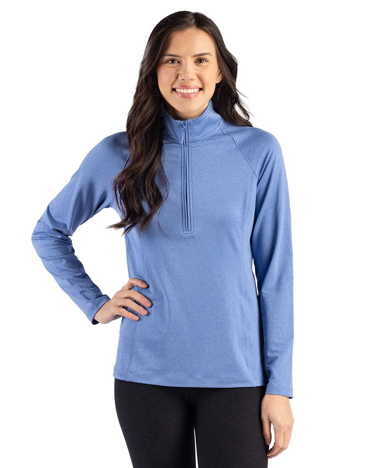 Clique Women's Dash Recycled Quarter Zip Sweatshirt-3
