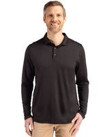 Cutter & Buck Men's Coastline Recycled Double Peached Long Sleeve Polo-5