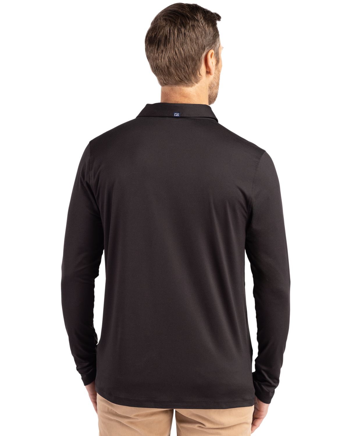 Cutter & Buck Men's Coastline Recycled Double Peached Long Sleeve Polo-6