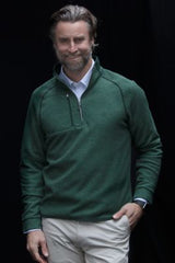 Cutter & Buck Men's Mainsail Sweater-Knit Half Zip Jacket-2