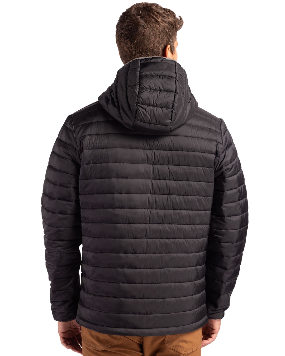 Clique Men's Valhalla Recycled Insulated Puffer Full Zip Hooded Jacket-3