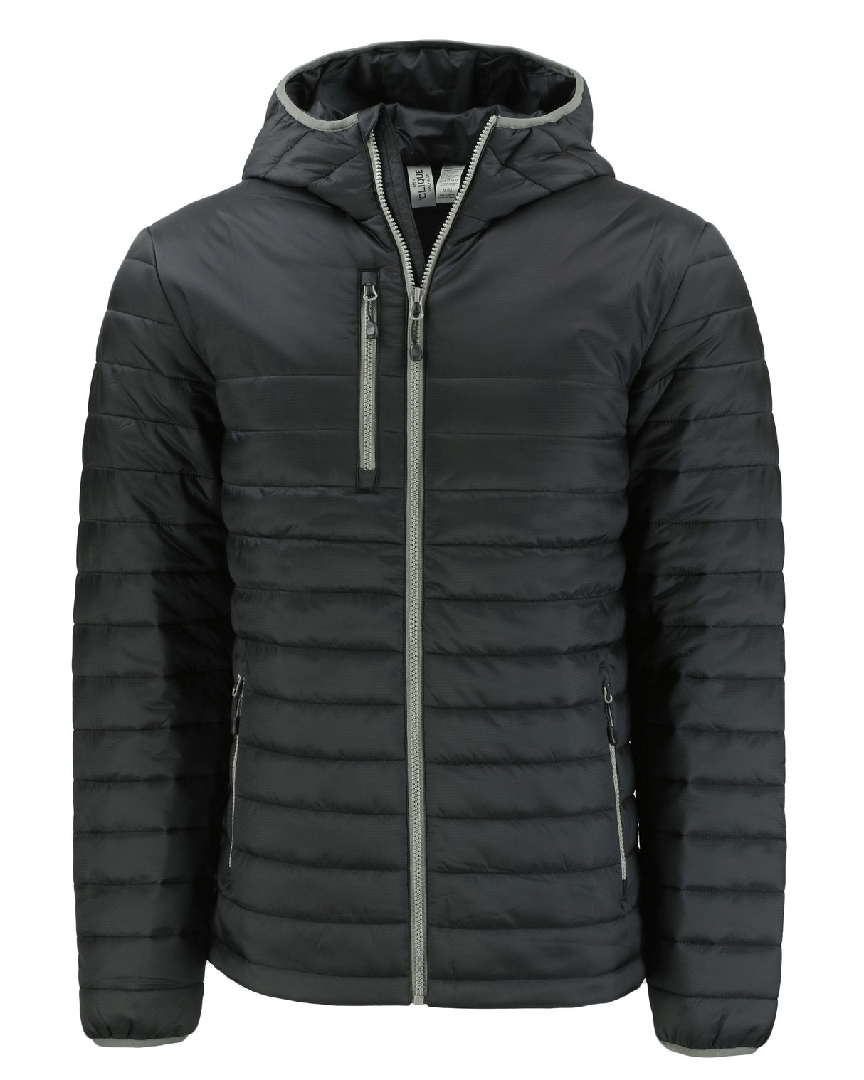 Clique Men's Valhalla Recycled Insulated Puffer Full Zip Hooded Jacket-5