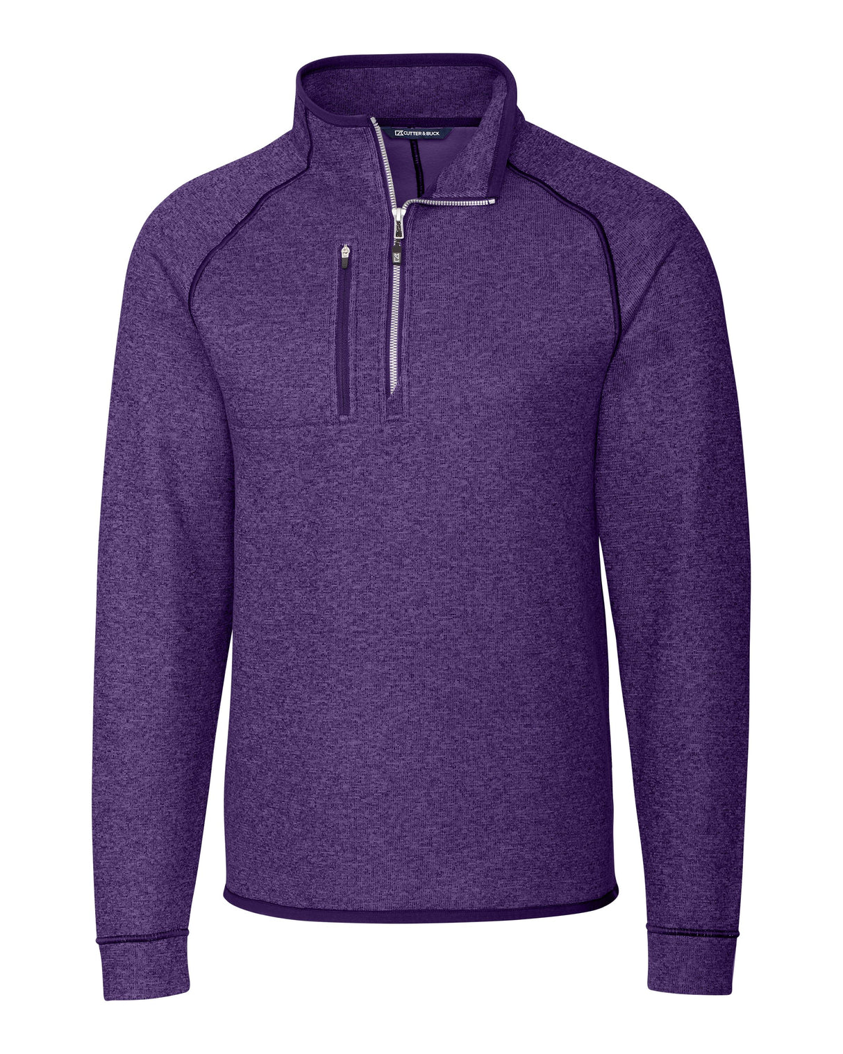Cutter & Buck Men's Mainsail Sweater-Knit Half Zip Jacket-5