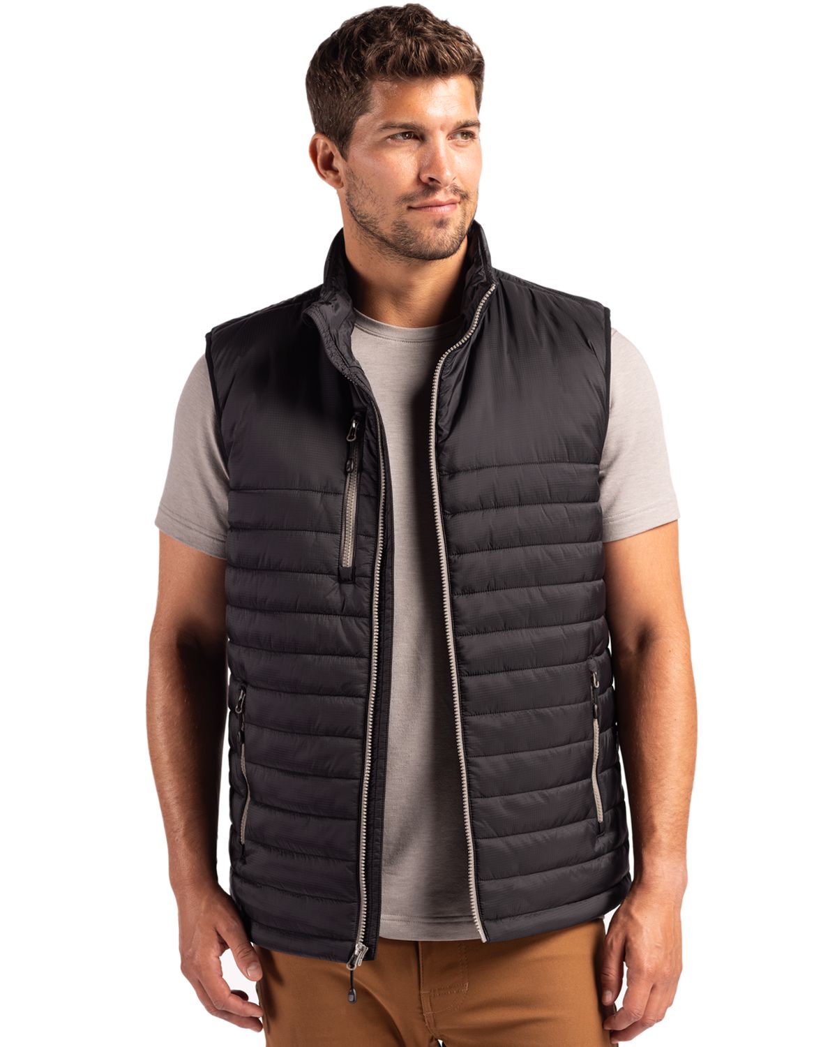 Clique Men's Valhalla Recycled Insulated Puffer Full Zip Vest-4
