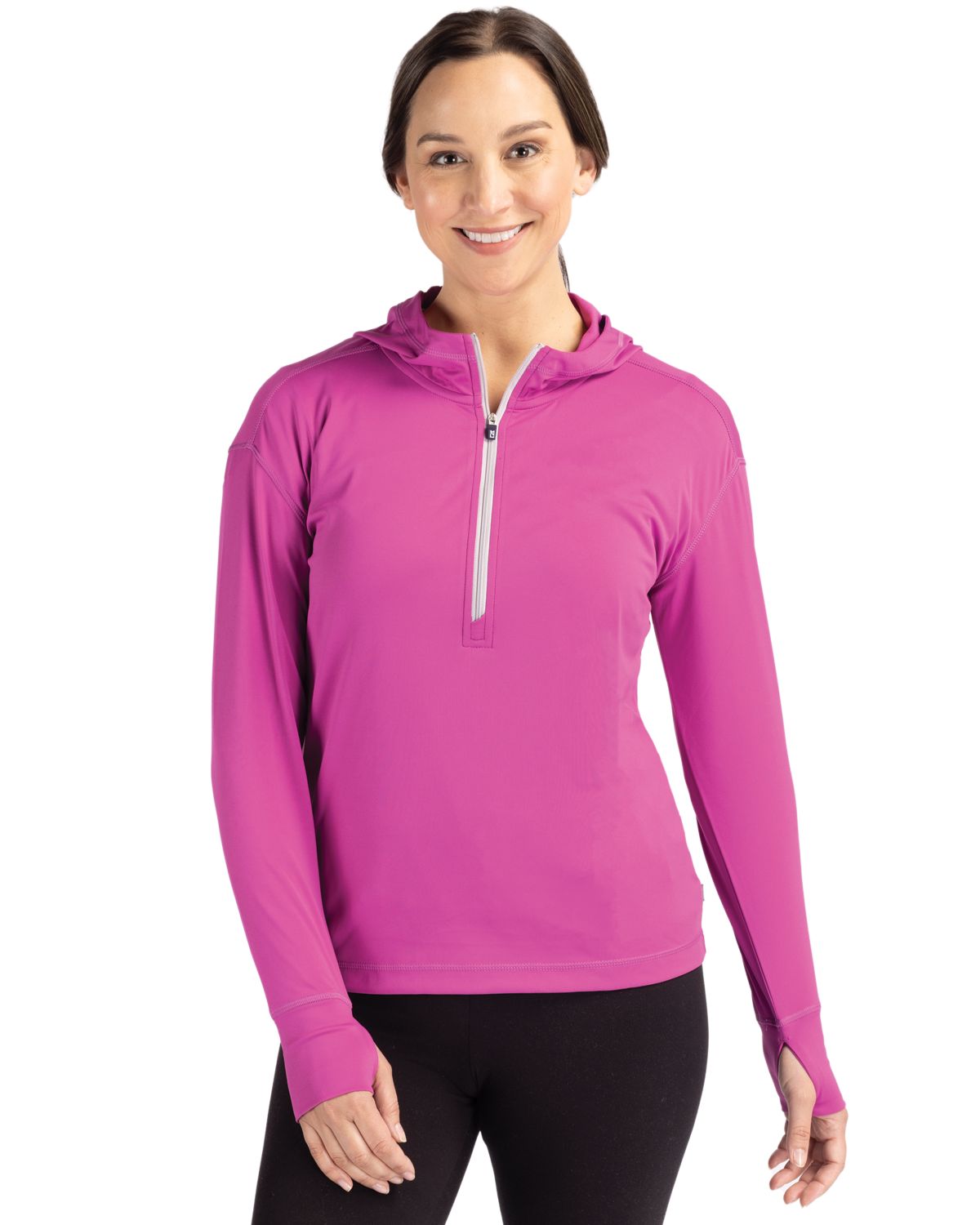 Cutter & Buck Women's Daybreak Recycled Half Zip Hooded Pullover-4