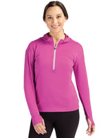 Cutter & Buck Women's Daybreak Recycled Half Zip Hooded Pullover-4