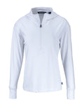 Cutter & Buck Women's Daybreak Recycled Half Zip Hooded Pullover-1